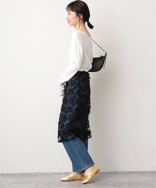 MILLER（ミラー）の「《追加6/一部カラーWEB・店舗限定》miller  SLOBE別注 SHEER RIB クルーネック（Tシャツ/カットソー・レディース・グレー/ホワイト/ブラウン/グリーン/レッド/ピンク・FREE）」の14枚目の写真