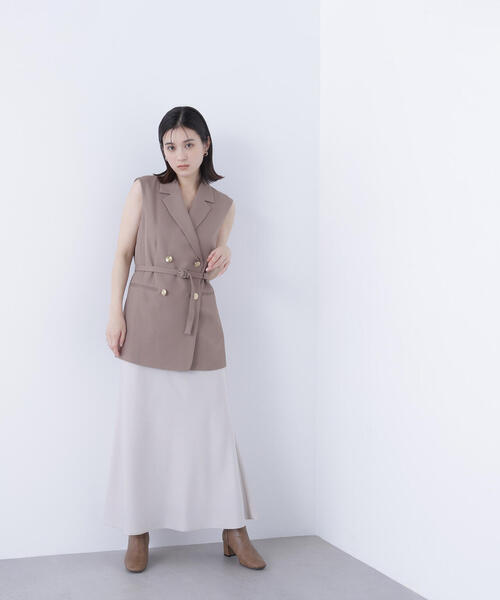 NATURAL BEAUTY BASIC(ナチュラルビューティーベーシック)の「◇ベルテッドボクシージレ(その他アウター・レディース・ダークブラウン/ベージュ・MEDIUM/SMALL)」の13枚目の写真