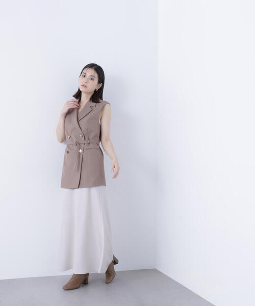 NATURAL BEAUTY BASIC(ナチュラルビューティーベーシック)の「◇ベルテッドボクシージレ(その他アウター・レディース・ダークブラウン/ベージュ・MEDIUM/SMALL)」の15枚目の写真