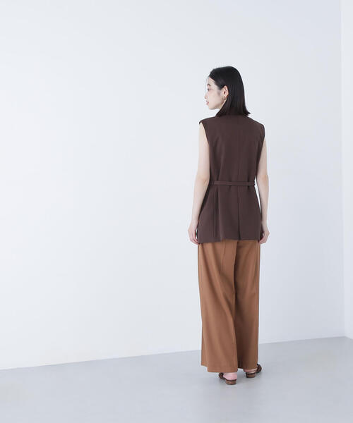 NATURAL BEAUTY BASIC(ナチュラルビューティーベーシック)の「◇ベルテッドボクシージレ(その他アウター・レディース・ダークブラウン/ベージュ・MEDIUM/SMALL)」の9枚目の写真