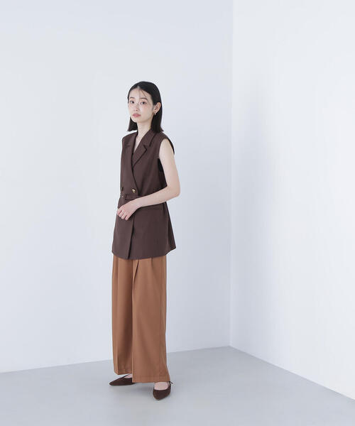 NATURAL BEAUTY BASIC(ナチュラルビューティーベーシック)の「◇ベルテッドボクシージレ(その他アウター・レディース・ダークブラウン/ベージュ・MEDIUM/SMALL)」の7枚目の写真