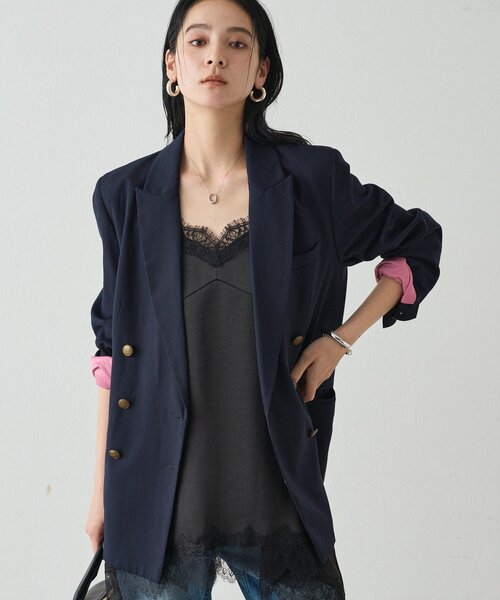 LOUNGEDRESS（ラウンジドレス）の「【20周年限定】テーラードジャケット（テーラードジャケット・レディース・ネイビー/キャメル・FREE）」の8枚目の写真