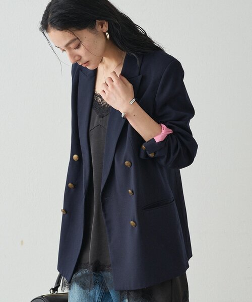 LOUNGEDRESS（ラウンジドレス）の「【20周年限定】テーラードジャケット（テーラードジャケット・レディース・ネイビー/キャメル・FREE）」の10枚目の写真