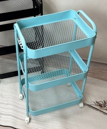 Made in I（メイドインアイ）の「キャスター付き3段カラーワゴン（収納グッズ）」