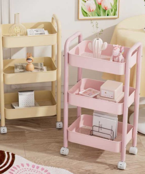 セール】キャスター付き3段カラーワゴン（収納グッズ）｜Made in I
