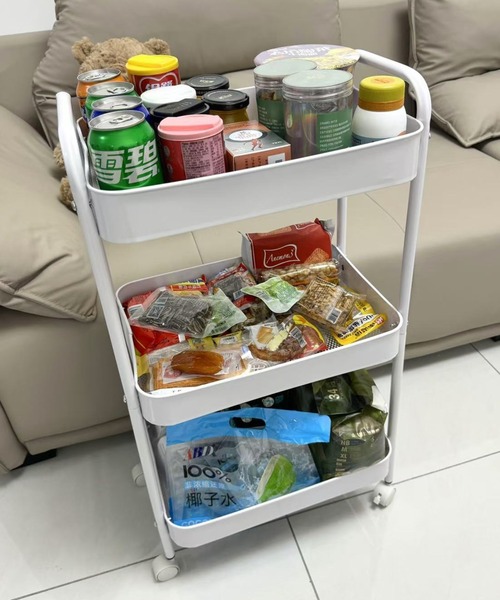 キャスター付き3段カラーワゴン（収納グッズ）｜Made in I（メイドイン