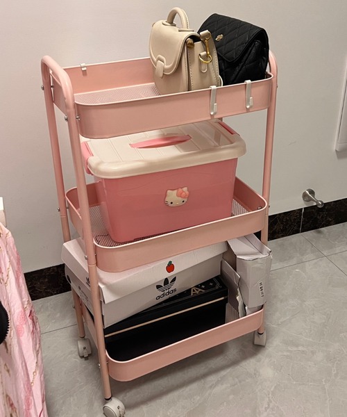 キャスター付き3段カラーワゴン（収納グッズ）｜Made in I（メイドイン