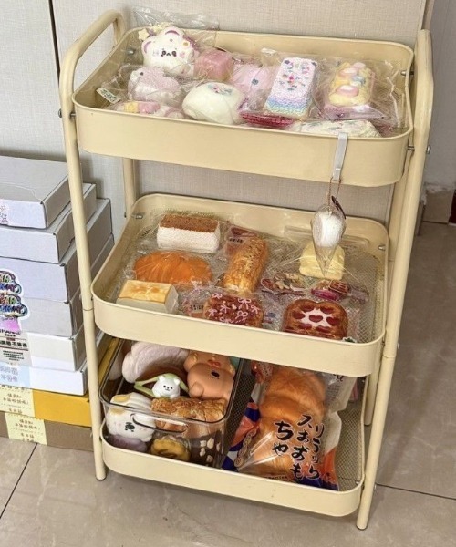 セール】キャスター付き3段カラーワゴン（収納グッズ）｜Made in I