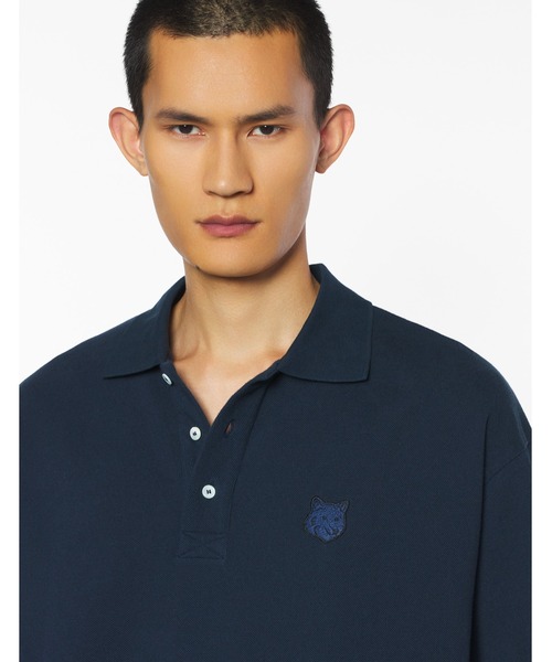 Maison Kitsune（メゾンキツネ）の「FOX HEAD OVERSIZE POLO（ポロシャツ・メンズ・ブラック/ネイビー・XS/S/M/L/XL）」の2枚目の写真