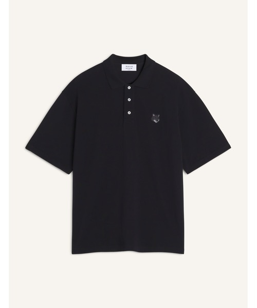 Maison Kitsune(メゾンキツネ)の「FOX HEAD OVERSIZE POLO(ポロシャツ・メンズ・ブラック/ネイビー/ダークグレー/ライトグリーン系/ベビーピンク・XS/S/M/L/XL)」の8枚目の写真