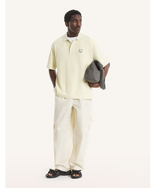 Maison Kitsune(メゾンキツネ)の「FOX HEAD OVERSIZE POLO(ポロシャツ・メンズ・ブラック/ネイビー/ダークグレー/ライトグリーン系/ベビーピンク・XS/S/M/L/XL)」の20枚目の写真