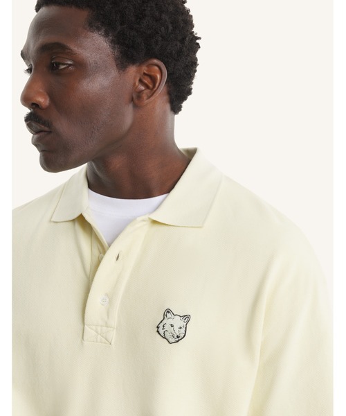 Maison Kitsune(メゾンキツネ)の「FOX HEAD OVERSIZE POLO(ポロシャツ・メンズ・ブラック/ネイビー/ダークグレー/ライトグリーン系/ベビーピンク・XS/S/M/L/XL)」の18枚目の写真