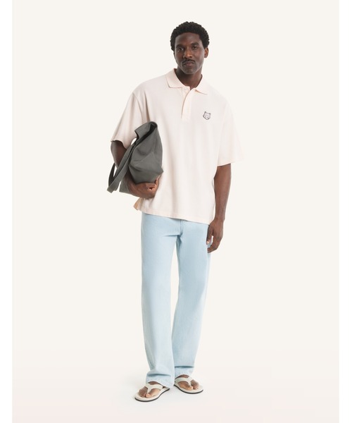 Maison Kitsune(メゾンキツネ)の「FOX HEAD OVERSIZE POLO(ポロシャツ・メンズ・ブラック/ネイビー/ダークグレー/ライトグリーン系/ベビーピンク・XS/S/M/L/XL)」の14枚目の写真