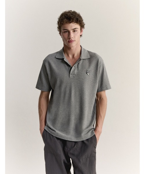 Maison Kitsune（メゾンキツネ）の「FOX HEAD OVERSIZE POLO（ポロシャツ・メンズ・ブラック/ネイビー/ダークグレー/ライトグリーン系/ベビーピンク・XS/S/M/L/XL）」の16枚目の写真