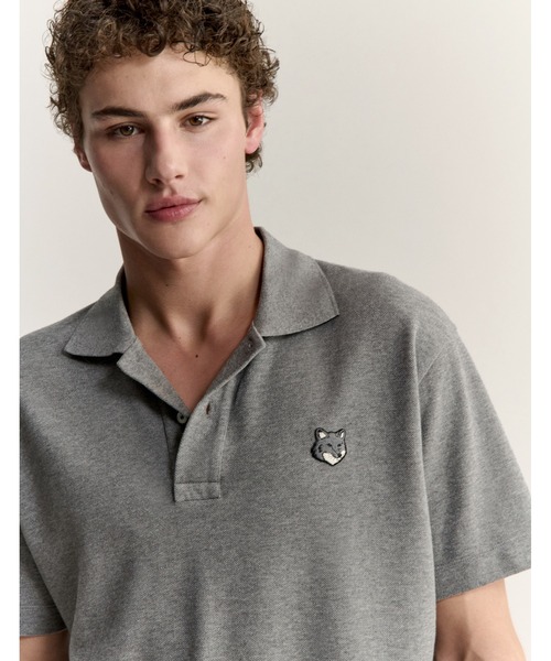 Maison Kitsune（メゾンキツネ）の「FOX HEAD OVERSIZE POLO（ポロシャツ・メンズ・ブラック/ネイビー/ダークグレー/ライトグリーン系/ベビーピンク・XS/S/M/L/XL）」の17枚目の写真