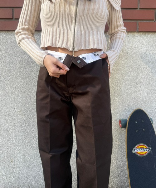 Dickies（ディッキーズ）の「Dickies/ディッキーズ Original 874(R) ワークパンツ センタープレス スケーターパンツ レングス30インチ（チノパンツ・メンズ・カーキ/チャコールグレー/ブラック/ダークブラウン/ネイビー/ダークグリーン/グレー/シルバー/オリーブ/ブルーグリーン/マルーン/レッド/ホワイト/グリーン/ヘザーチャコール・32/28/30/34/36）」の7枚目の写真