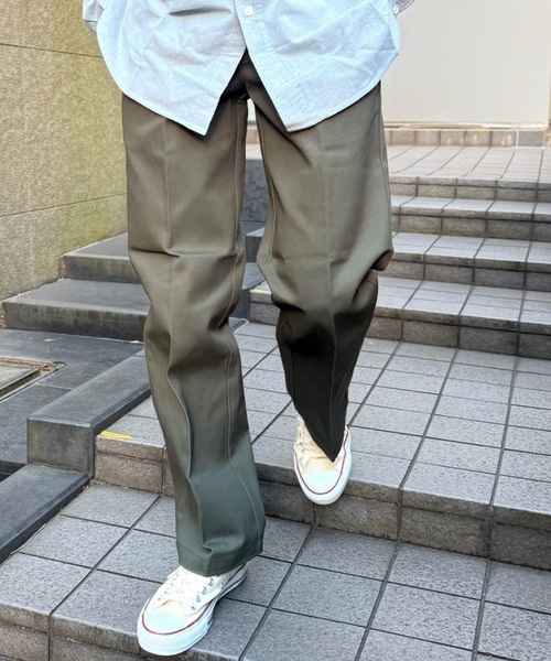 Dickies（ディッキーズ）の「Dickies/ディッキーズ Original 874(R) ワークパンツ センタープレス スケーターパンツ レングス30インチ（チノパンツ・メンズ・カーキ/チャコールグレー/ブラック/ダークブラウン/ネイビー/ダークグリーン/グレー/シルバー/オリーブ/ブルーグリーン/マルーン/レッド/ホワイト/グリーン/ヘザーチャコール・32/28/30/34/36）」の9枚目の写真