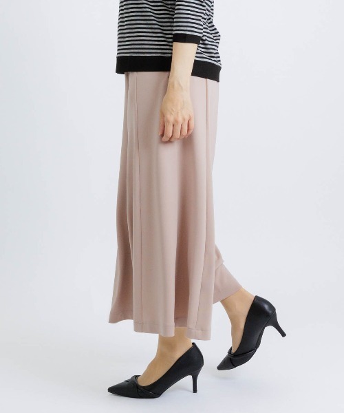 STUDIO PICONE（スタジオピッコーネ）の「マットポンチ八分丈ワイドパンツ（その他パンツ・レディース・ベージュ/グリーン/ライトグレー/ネイビー・M/LL/L）」の9枚目の写真