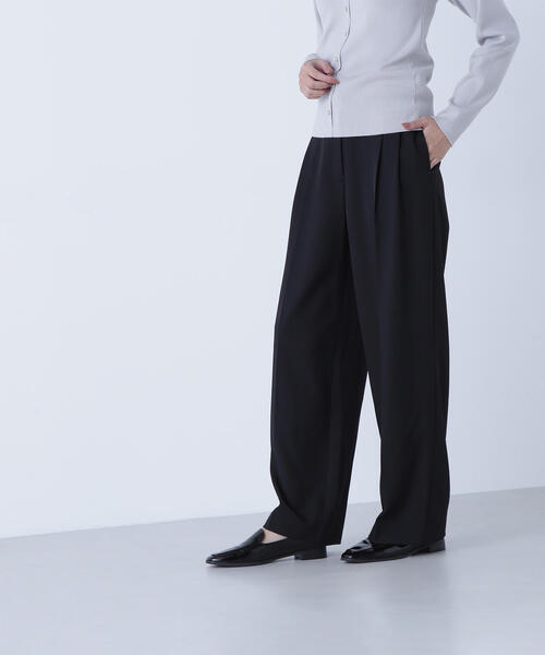 NATURAL BEAUTY BASIC（ナチュラルビューティーベーシック）の「◇【CLASSY.掲載】【ちょうど、いい服】くびれ仕込みベルテッドパンツ（その他パンツ・レディース・ブラック/ベージュ/イエロー/ブラウン・LARGE/SMALL/MEDIUM/P/S）」の7枚目の写真