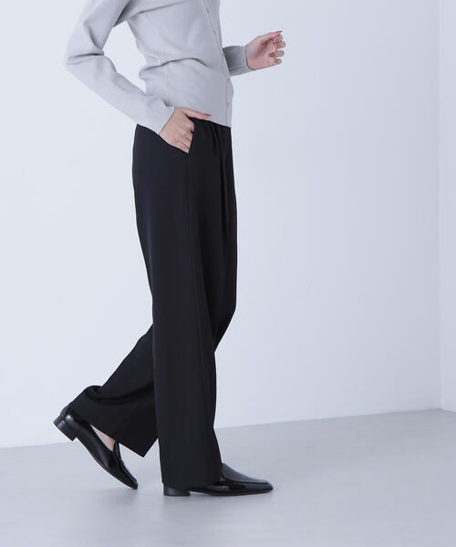 NATURAL BEAUTY BASIC（ナチュラルビューティーベーシック）の「◇【CLASSY.掲載】【ちょうど、いい服】くびれ仕込みベルテッドパンツ（その他パンツ・レディース・ブラック/ベージュ/イエロー/ブラウン・LARGE/SMALL/MEDIUM/P/S）」の14枚目の写真