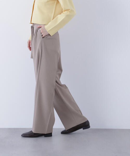 NATURAL BEAUTY BASIC（ナチュラルビューティーベーシック）の「◇【CLASSY.掲載】【ちょうど、いい服】くびれ仕込みベルテッドパンツ（その他パンツ・レディース・ブラック/ベージュ/イエロー/ブラウン・LARGE/SMALL/MEDIUM/P/S）」の18枚目の写真