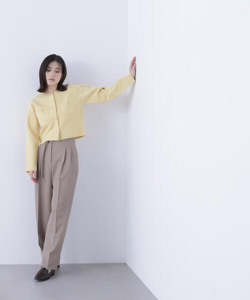 NATURAL BEAUTY BASIC（ナチュラルビューティーベーシック）の「◇【CLASSY.掲載】【ちょうど、いい服】くびれ仕込みベルテッドパンツ（その他パンツ・レディース・ブラック/ベージュ/イエロー/ブラウン・LARGE/SMALL/MEDIUM/P/S）」の19枚目の写真