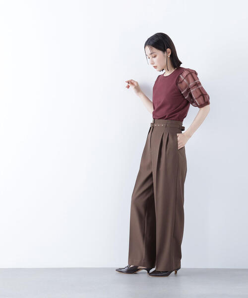 セール】◇【CLASSY.掲載】【ちょうど、いい服】くびれ仕込み