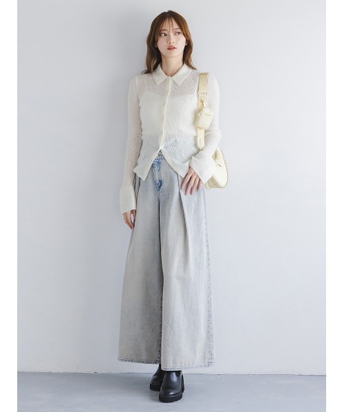 未使用新品タグ付きスナイデル　シアーポロニット シアーモヘヤポロニット（ニット/セーター）｜SNIDEL