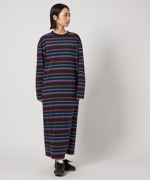 CITEN（シテン）の「＜CITEN＞CITENロゴカットワンピース（ワンピース・レディース・ブラック/ダークグレー・M/S）」の4枚目の写真