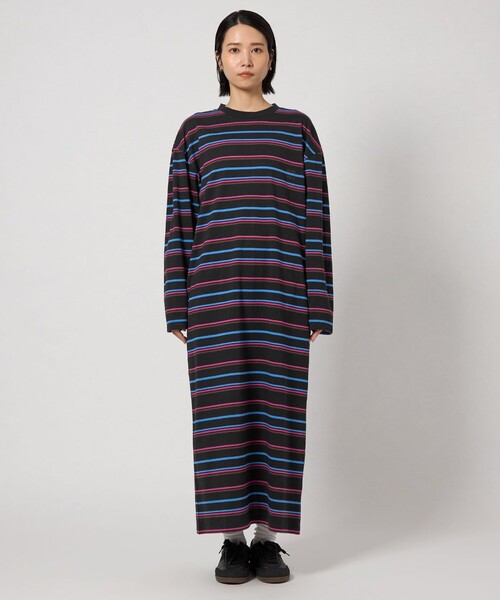 CITEN（シテン）の「＜CITEN＞CITENロゴカットワンピース（ワンピース・レディース・ブラック/ダークグレー・M/S）」の5枚目の写真