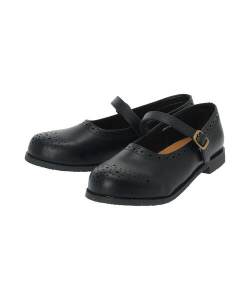 Samansa Mos2（サマンサ モスモス）の「メダリオンワンストラップシューズ（ドレスシューズ・レディース・ブラック/キャメル・XL/L/M/S）」の3枚目の写真