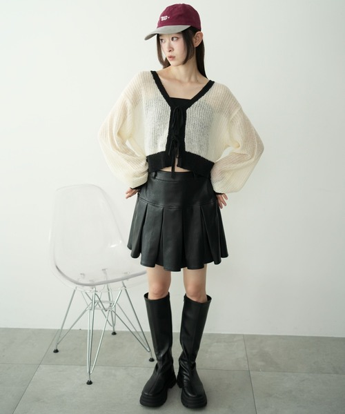 WEGO（ウィゴー）の「WEGO/PUプリーツスカパン（スカート・レディース・ブラック/ブラウン・MEDIUM/SMALL/X-SMALL）」の10枚目の写真