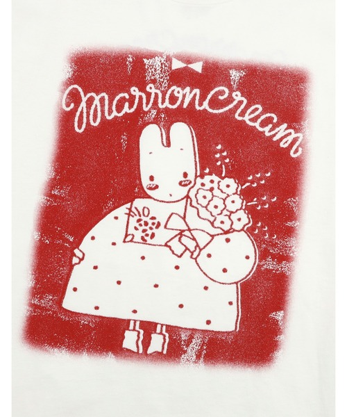 Little sunny bite（リトルサニーバイト）の「MARRONCREAM x little sunny bite big tee（Tシャツ/カットソー・レディース・ホワイト/ブラック/ピンク・SMALL/MEDIUM）」の7枚目の写真