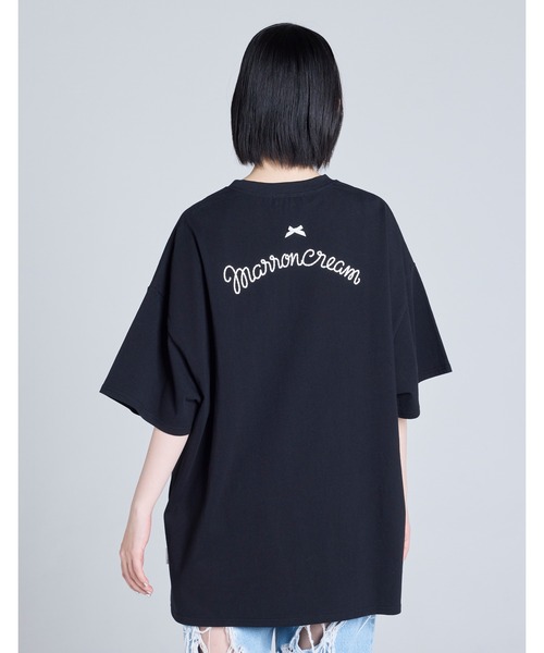 Little sunny bite（リトルサニーバイト）の「MARRONCREAM x little sunny bite big tee（Tシャツ/カットソー・レディース・ホワイト/ブラック/ピンク・SMALL/MEDIUM）」の16枚目の写真