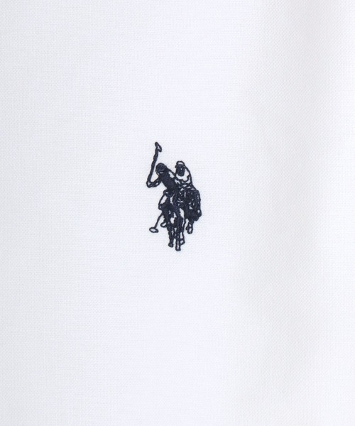 U.S. POLO ASSN.(ユーエスポロアッスン)の「U.S. POLO ASSN./ユーエスポロアッスン Oxford Denim Shirt/レギュラーフィット オックスフォード デニム ロゴ ワンポイント刺繍 ボタンダウンシャツ/レディース メンズ(シャツ/ブラウス・メンズ・ブルー/ブラック/アイボリー/ネイビー・LL/L/M)」の19枚目の写真