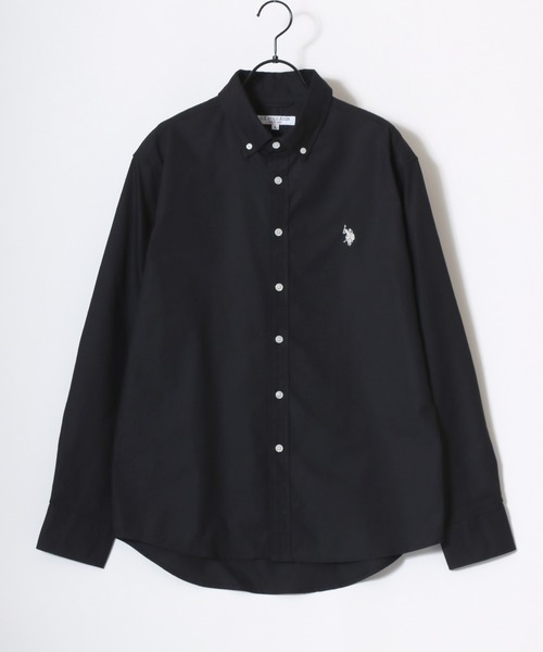 U.S. POLO ASSN.(ユーエスポロアッスン)の「U.S. POLO ASSN./ユーエスポロアッスン Oxford Denim Shirt/レギュラーフィット オックスフォード デニム ロゴ ワンポイント刺繍 ボタンダウンシャツ/レディース メンズ(シャツ/ブラウス・メンズ・ブルー/ブラック/アイボリー/ネイビー・LL/L/M)」の10枚目の写真