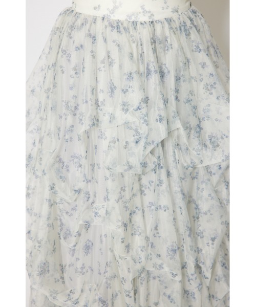 rienda(リエンダ)の「ランダムタックチュールスカート 秋服 冬服(スカート・レディース・ホワイト系その他/ピンク/ブラック系その他・SMALL/MEDIUM)」の11枚目の写真