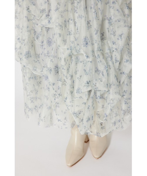 rienda(リエンダ)の「ランダムタックチュールスカート 秋服 冬服(スカート・レディース・ホワイト系その他/ピンク/ブラック系その他・SMALL/MEDIUM)」の14枚目の写真