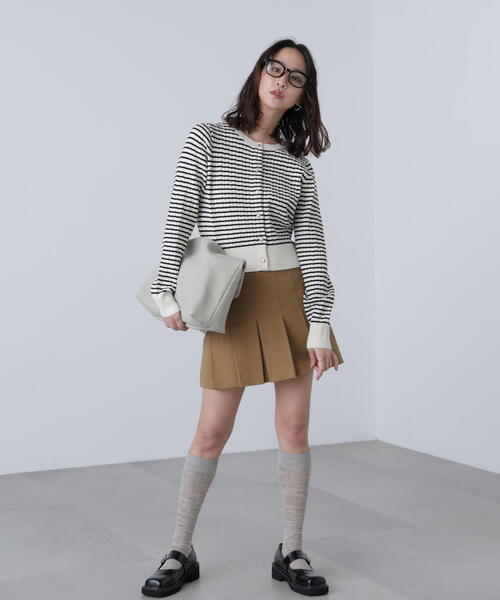 FREE'S MART（フリーズマート）の「◆スエードライクショルダーバッグ（ショルダーバッグ・レディース・グレー/ブラウン・ﾌﾘ-）」の4枚目の写真