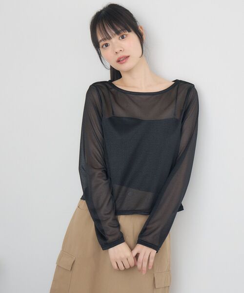 クルーネックシアートップス（Tシャツ/カットソー）｜RETRO GIRL