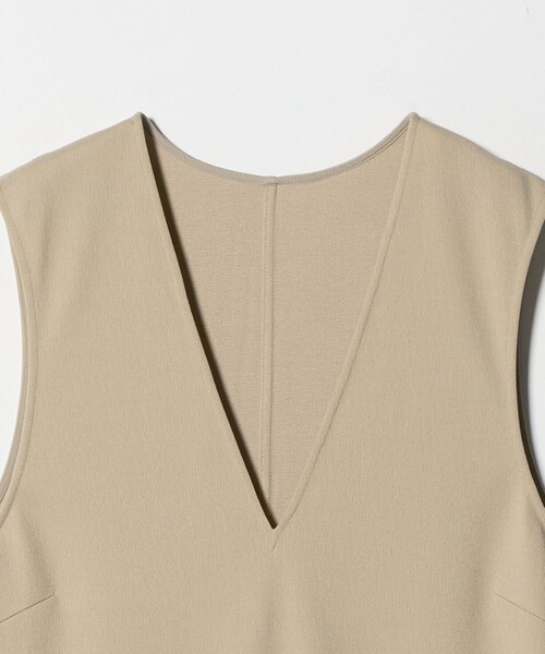 green label relaxing（グリーンレーベルリラクシング）の「ディープ Vネック ジャンパースカート（ジャンパースカート・レディース・ベージュ/ブラック/ダークグレー・FREE）」の18枚目の写真