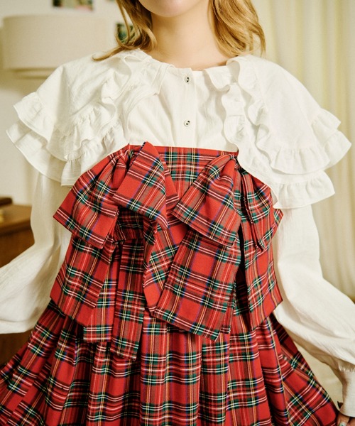 kutir(クティール)の「【クティールとレトロ】ダブル襟フリルアソートブラウス(シャツ/ブラウス・レディース・オフホワイト/ブラウン/グリーン/イエロー/レッド・FREE)」の19枚目の写真