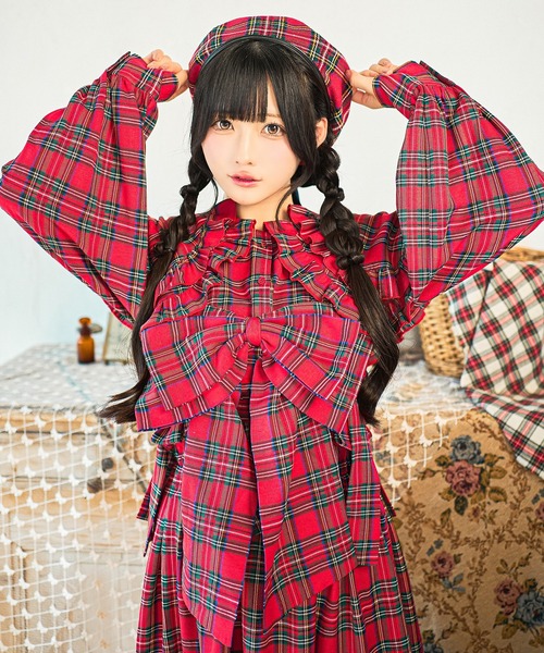 kutir(クティール)の「【クティールとレトロ】ダブル襟フリルアソートブラウス(シャツ/ブラウス・レディース・オフホワイト/ブラウン/グリーン/イエロー/レッド・FREE)」の6枚目の写真