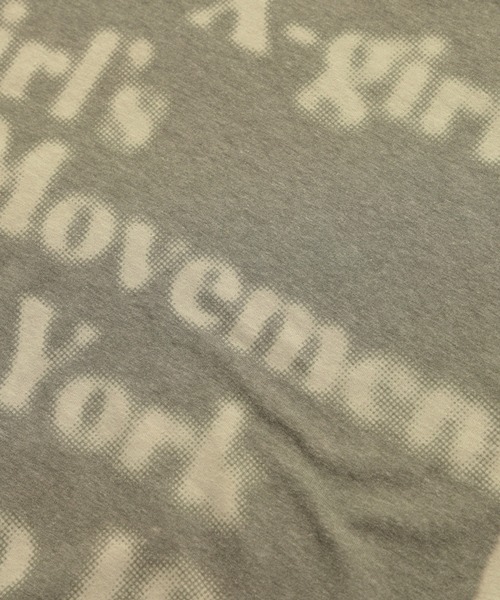 X-girl(エックスガール)の「HAZY LOGO L/S BABY TEE(Tシャツ/カットソー・レディース・ホワイト/チャコール・ONE SIZE)」の5枚目の写真