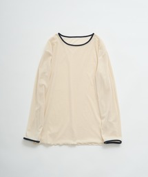 PUAL CE CIN | ベロア リンガーカットソー(Tシャツ/カットソー)