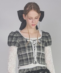 lilLilly | チェックレーストップス(シャツ/ブラウス)