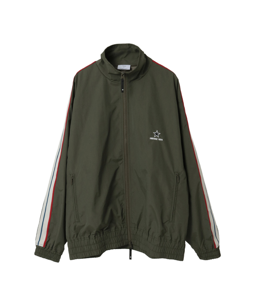 CONVERSE TOKYO（コンバーストウキョウ）の「SIDE LINE NYLON TRACK JACKET(UNISEX)（ミリタリージャケット・レディース・ブラック/チャコールグレー/ライトグレー/カーキ・SMALL/MEDIUM）」の4枚目の写真