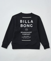 BILLABONG キッズ SUN BLOCK トレーナー 【2025年秋冬モデル】/ビラボンキッズバックロゴプリントプルオーバースウェットトレーナー
