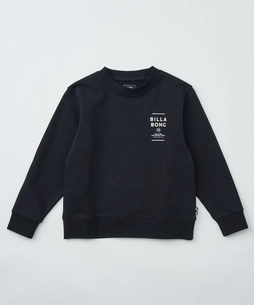 BILLABONG（ビラボン）の「BILLABONG キッズ SUN BLOCK トレーナー 【2025年秋冬モデル】/ビラボンキッズバックロゴプリントプルオーバースウェットトレーナー（スウェット・キッズ・ブラック/グリーン・160/150/140）」の3枚目の写真