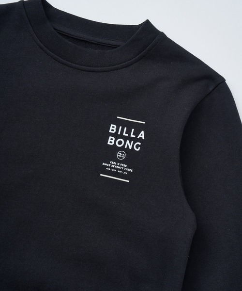 BILLABONG（ビラボン）の「BILLABONG キッズ SUN BLOCK トレーナー 【2025年秋冬モデル】/ビラボンキッズバックロゴプリントプルオーバースウェットトレーナー（スウェット・キッズ・ブラック/グリーン・160/150/140）」の4枚目の写真